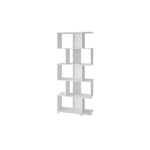 Designed To Furnish Accentuations by Charming Petrolina Z-Shelf with 5 Shelves in White DE2209746 - main